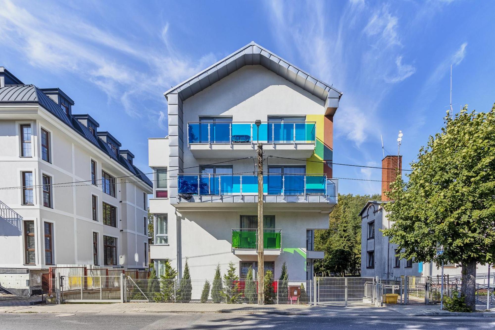 Kolorowe Balkony By Baltic Home Мендзыздрое Экстерьер фото